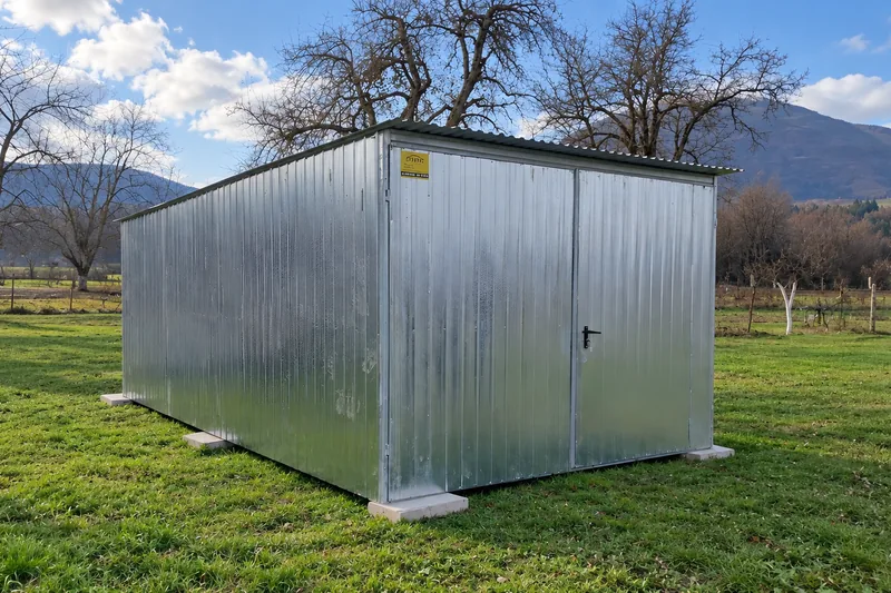Garaż blaszany II gatunku 3 × 5 m